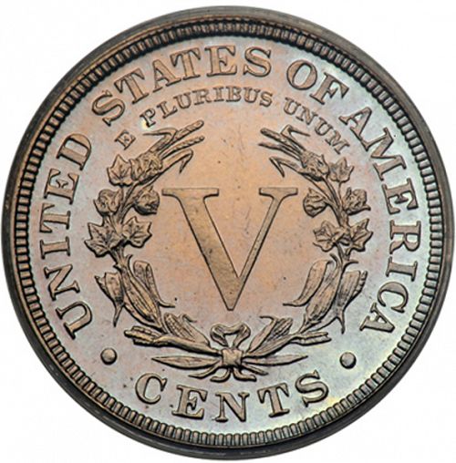5 cent Reverse Image minted in UNITED STATES in 1901 (Liberty)  - The Coin Database