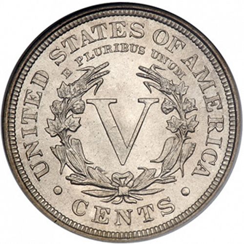 5 cent Reverse Image minted in UNITED STATES in 1903 (Liberty)  - The Coin Database