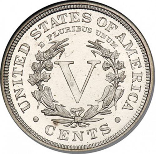 5 cent Reverse Image minted in UNITED STATES in 1904 (Liberty)  - The Coin Database