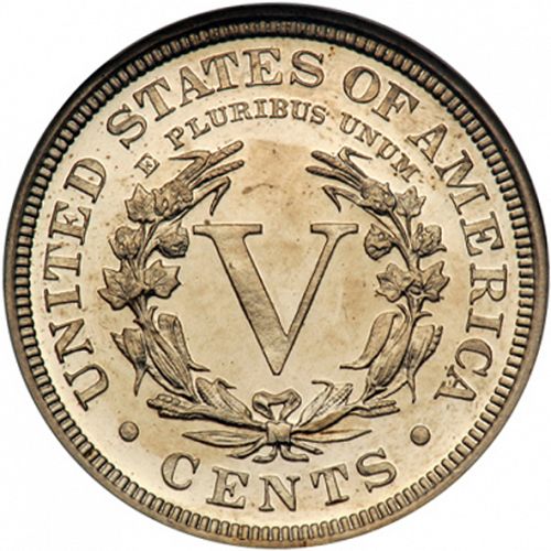 5 cent Reverse Image minted in UNITED STATES in 1905 (Liberty)  - The Coin Database