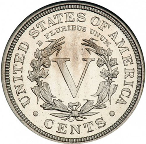 5 cent Reverse Image minted in UNITED STATES in 1906 (Liberty)  - The Coin Database