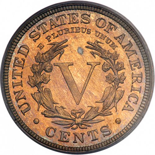 5 cent Reverse Image minted in UNITED STATES in 1912 (Liberty)  - The Coin Database