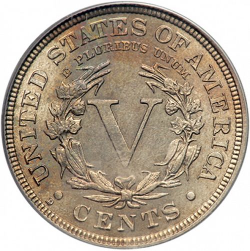 5 cent Reverse Image minted in UNITED STATES in 1912D (Liberty)  - The Coin Database