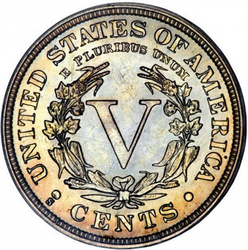 5 cent Reverse Image minted in UNITED STATES in 1912S (Liberty)  - The Coin Database