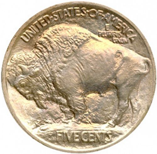 5 cent Reverse Image minted in UNITED STATES in 1913 (Buffalo - Mound Type)  - The Coin Database
