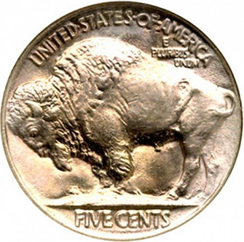 5 cent Reverse Image minted in UNITED STATES in 1913 (Buffalo - Line Type)  - The Coin Database