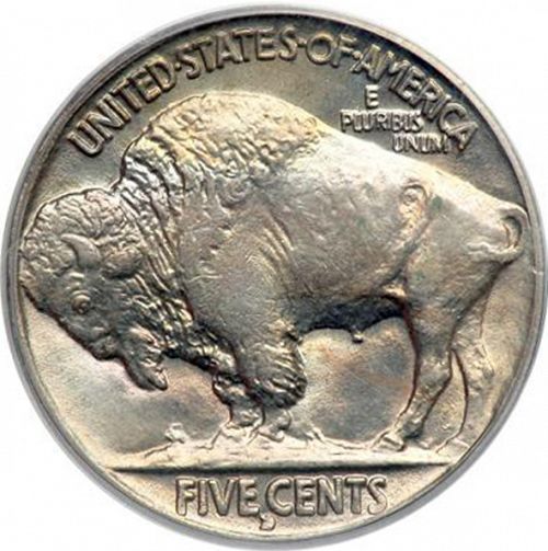 5 cent Reverse Image minted in UNITED STATES in 1916D (Buffalo - Line Type)  - The Coin Database