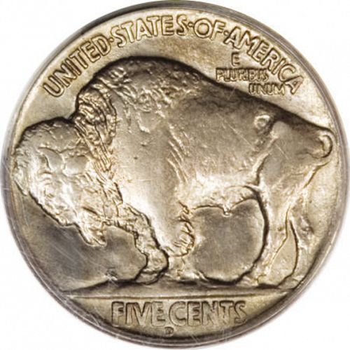 5 cent Reverse Image minted in UNITED STATES in 1918 (Buffalo - Line Type)  - The Coin Database