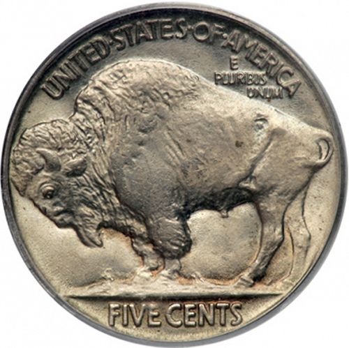 5 cent Reverse Image minted in UNITED STATES in 1925 (Buffalo - Line Type)  - The Coin Database