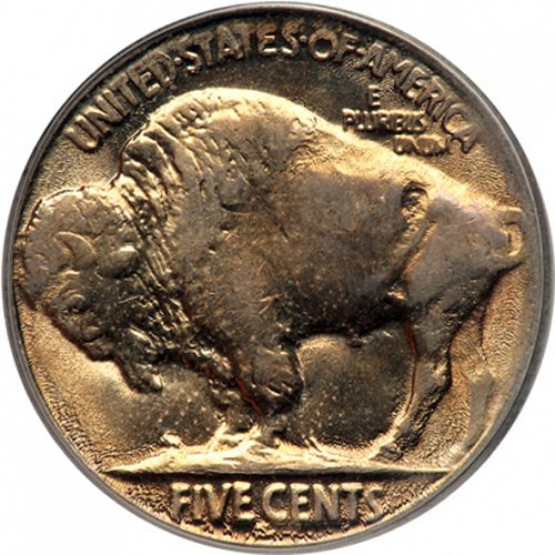 5 cent Reverse Image minted in UNITED STATES in 1925S (Buffalo - Line Type)  - The Coin Database