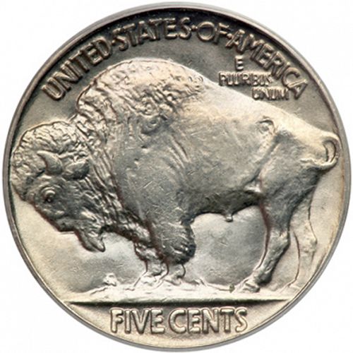 5 cent Reverse Image minted in UNITED STATES in 1929 (Buffalo - Line Type)  - The Coin Database