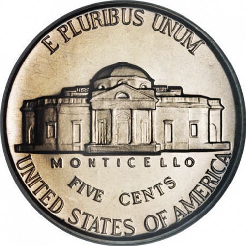 5 cent Reverse Image minted in UNITED STATES in 1939 (Jefferson)  - The Coin Database