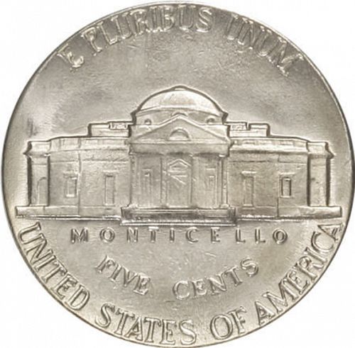 5 cent Reverse Image minted in UNITED STATES in 1940 (Jefferson)  - The Coin Database