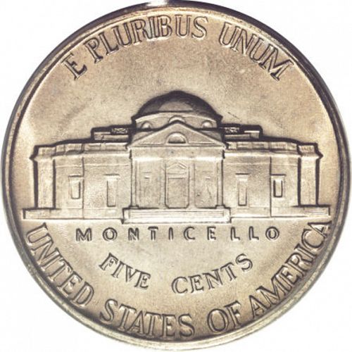 5 cent Reverse Image minted in UNITED STATES in 1941 (Jefferson)  - The Coin Database