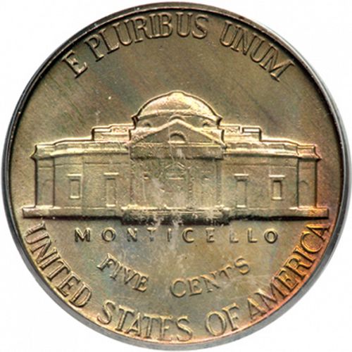 5 cent Reverse Image minted in UNITED STATES in 1949 (Jefferson)  - The Coin Database