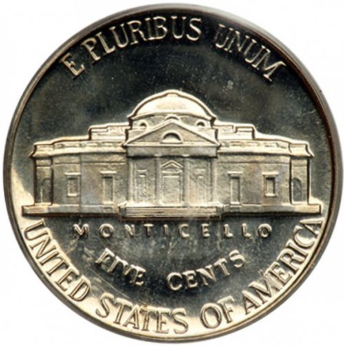 5 cent Reverse Image minted in UNITED STATES in 1953 (Jefferson)  - The Coin Database