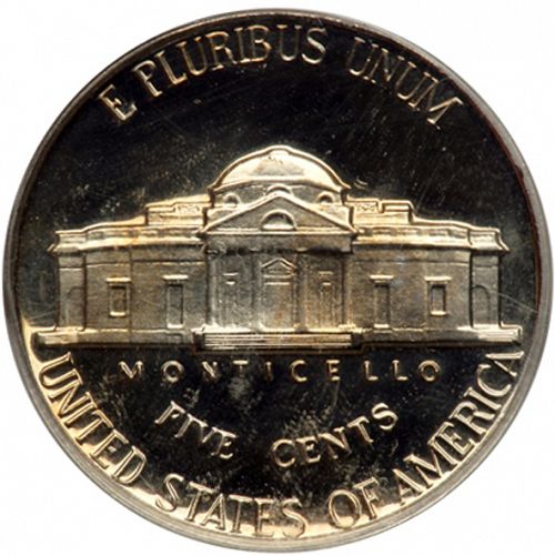 5 cent Reverse Image minted in UNITED STATES in 1954 (Jefferson)  - The Coin Database