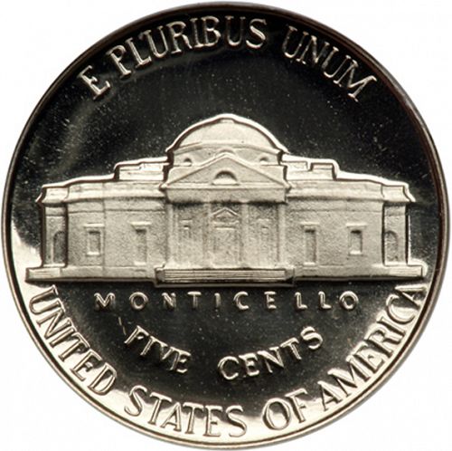 5 cent Reverse Image minted in UNITED STATES in 1956 (Jefferson)  - The Coin Database