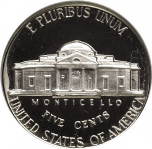 5 cent Reverse Image minted in UNITED STATES in 1960 (Jefferson)  - The Coin Database