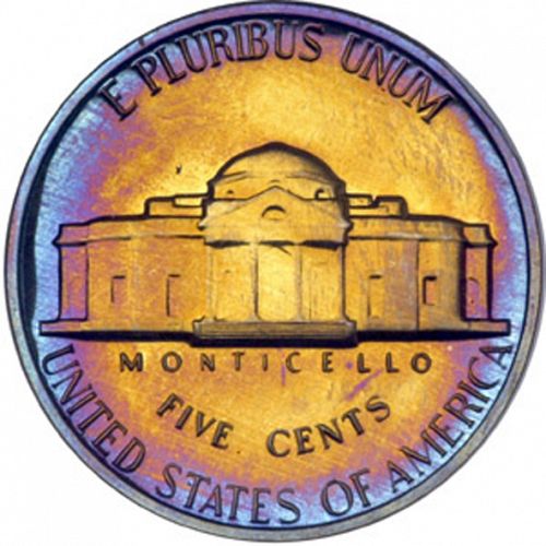 5 cent Reverse Image minted in UNITED STATES in 1968S (Jefferson)  - The Coin Database