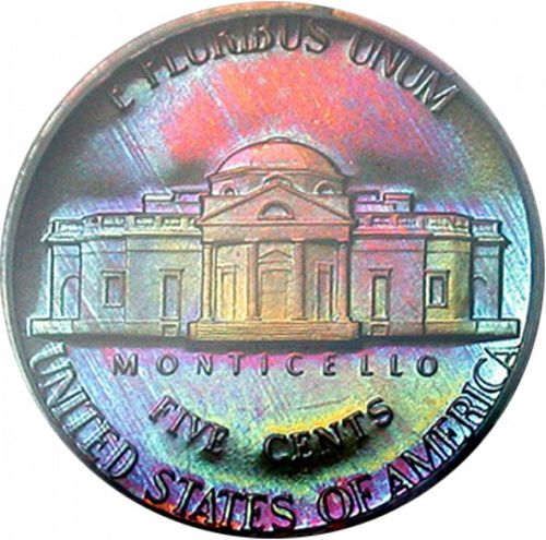 5 cent Reverse Image minted in UNITED STATES in 1974S (Jefferson)  - The Coin Database
