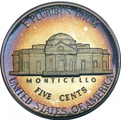 5 cent Reverse Image minted in UNITED STATES in 1985S (Jefferson)  - The Coin Database