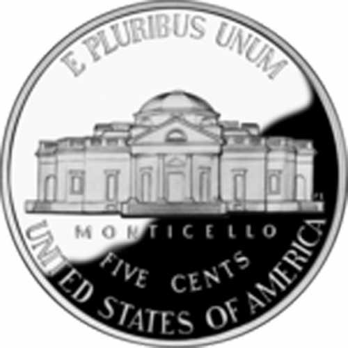 5 cent Reverse Image minted in UNITED STATES in 2001S (Jefferson)  - The Coin Database