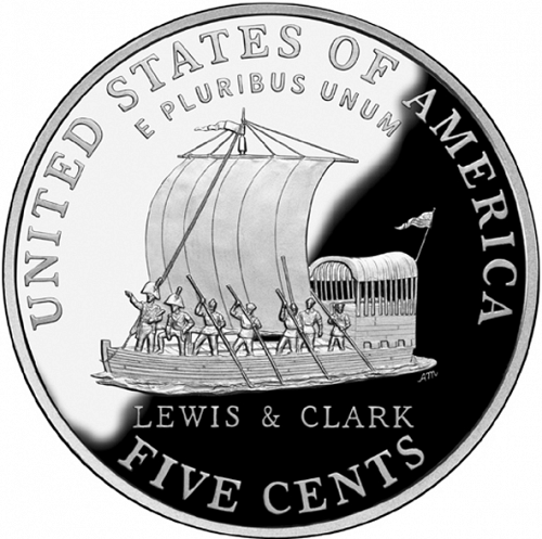 5 cent Reverse Image minted in UNITED STATES in 2004S (Jefferson - Keelboat reverse)  - The Coin Database