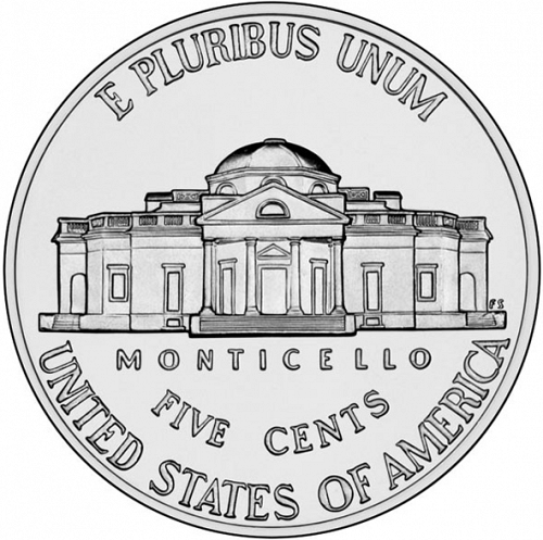 5 cent Reverse Image minted in UNITED STATES in 2011D (Jefferson - New Obverse)  - The Coin Database
