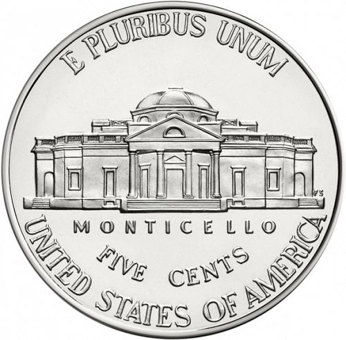 5 cent Reverse Image minted in UNITED STATES in 2013D (Jefferson - New Obverse)  - The Coin Database