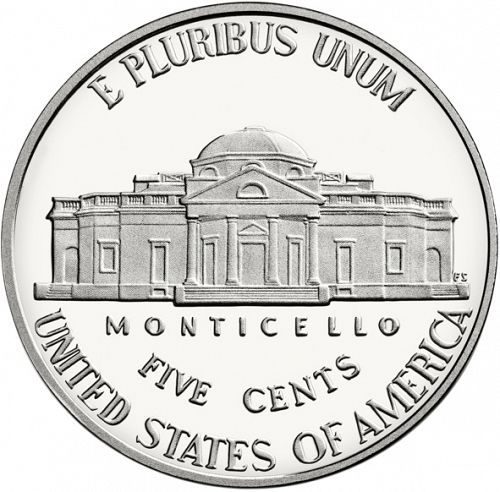 5 cent Reverse Image minted in UNITED STATES in 2013S (Jefferson - New Obverse)  - The Coin Database