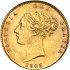 Obverse thumbnail for Half Sovereign from 1863