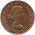 Obverse thumbnail for 1953-70  -  Elizabeth II British Halfpenny minted in London