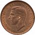 Obverse thumbnail for 1937-52 - George VI British Halfpenny minted in London