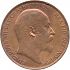 Obverse thumbnail for 1902-10 - Edward VII British Penny minted in London
