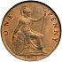 Reverse thumbnail for 1902-10 - Edward VII British Penny minted in London