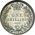 Reverse thumbnail for Shilling from 1884