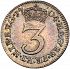 Reverse thumbnail for Threepence from 1704