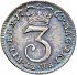 Reverse thumbnail for Threepence from the United Kingdom