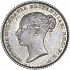 Obverse thumbnail for Sixpence from 1854