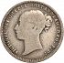 Obverse thumbnail for Sixpence from 1872