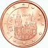 Obverse thumbnail for 2008 1 ct. from Spain