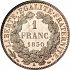 Reverse thumbnail for 1 Franc from France