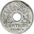 Reverse thumbnail for VINGT Centimes from France