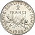Reverse thumbnail for 2 Francs from France