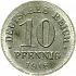 Obverse thumbnail for 10 Pfenning from the Germany