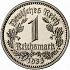Reverse thumbnail for 1 Reichsmark from the Germany