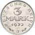 Obverse thumbnail for 3 Mark from the Germany