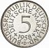 Reverse thumbnail for 5 Mark from the Germany