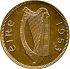 Obverse thumbnail for 1/4<sup>d</sup> - Farthing from the Ireland
